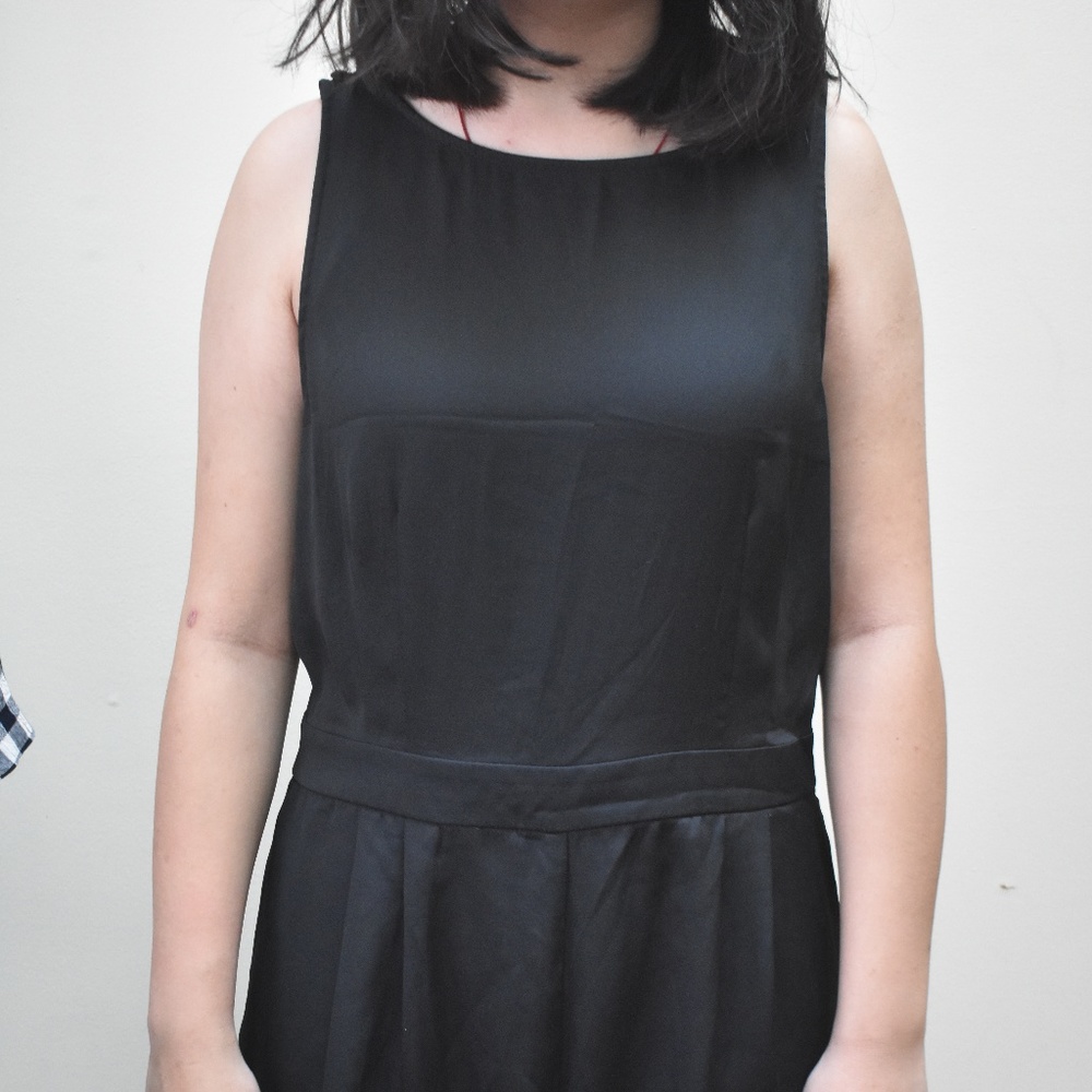 Black tank top romper, Ann Taylor LOFT, size 8